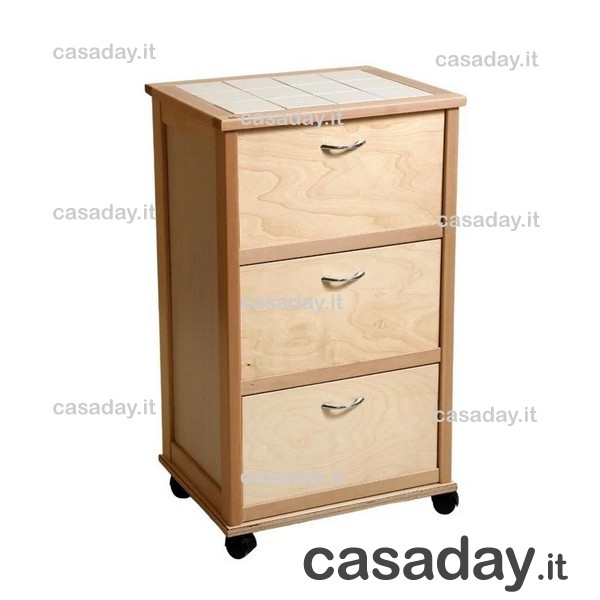 CARRELLO LEGNO C-MATT. 3 ANTE 